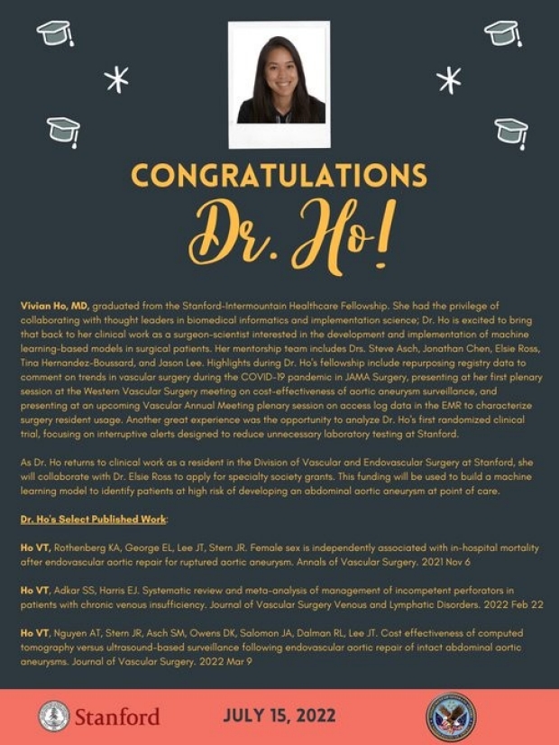 Dr. Ho Congratulations